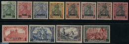 Türkiye 1900 German Post Definitives 12v, Unused (hinged) - Altri & Non Classificati
