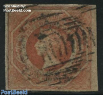 Australia, New South Wales 1854 One Shilling With An 8 As WM (in Stead Of 12), Used, Used Stamps, Various - Errors, Mi.. - Oddities On Stamps