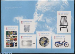 Finland 2015 Industrial Design 6v S-a In Foil Booklet, Mint NH, Nature - Transport - Bears - Cats - Fish - Poultry - M.. - Neufs