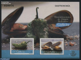 Spain 2015 Gastronomy From Galicia S/s, Mint NH, Health - Nature - Food & Drink - Shells & Crustaceans - Unused Stamps