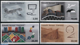 Greenland 2015 Architecture Past & Present 4v, Mint NH, Art - Architecture - Modern Architecture - Unused Stamps