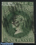 Australia, South Australia 1856 1p, Green, Used, Used Stamps - Autres & Non Classés