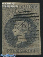 Australia, South Australia 1856 6p, Violetblue,, Used, Used Stamps - Autres & Non Classés