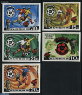 Korea, North 1981 Worldcup Football 5v, Imperforated, Mint NH, Sport - Football - Korea (Nord-)