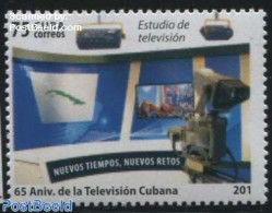 Cuba 2015 65 Years Television 1v, Misprint: Year 201, Mint NH, Science - Various - Telecommunication - Errors, Misprin.. - Nuovi