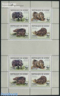 Guinea, Republic 2009 WWF, Hogs M/s, Mint NH, Nature - Animals (others & Mixed) - World Wildlife Fund (WWF) - Autres & Non Classés