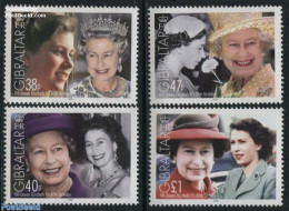 Gibraltar 2006 Queen 80th Birthday 4v, Mint NH, History - Kings & Queens (Royalty) - Familias Reales