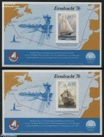 Netherlands, Memorial Stamps 1976 Eendracht 2 S/s, Imperforated, Mint NH, Transport - Ships And Boats - Ships