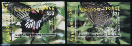 Tonga 2016 EMS, Butterflies 2 S/s, Mint NH, Nature - Butterflies - Autres & Non Classés