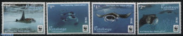 Cook Islands 2016 WWF, Reef Manta Ray 4v (white Borders), Mint NH, Nature - Fish - World Wildlife Fund (WWF) - Fishes