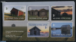 Finland 2016 Sheds 5v S-a In Booklet, Mint NH, Various - Agriculture - Neufs