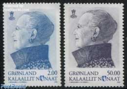 Greenland 2016 Definitives 2v (2Kr & 50Kr), Mint NH, History - Kings & Queens (Royalty) - Ongebruikt