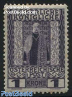 Austria 1908 1Kr, Stamp Out Of Set, Unused (hinged) - Nuovi