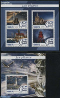 Guinea, Republic 2016 Lighthouses 2 S/s, Mint NH, Nature - Various - Birds - Lighthouses & Safety At Sea - Lighthouses