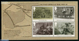 Great Britain 2016 The Post Office At War S/s, Mint NH, History - Nature - Transport - Horses - Post - Coaches - World.. - Unused Stamps