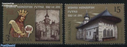 Romania 2016 Putna Monastery 2v, Mint NH, Religion - Cloisters & Abbeys - Religion - Nuevos