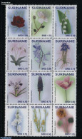 Suriname, Republic 2016 Flowers 12v Sheetlet, Mint NH, Nature - Flowers & Plants - Suriname