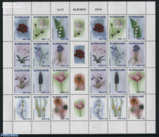 Suriname, Republic 2016 Flowers M/s, Mint NH, Nature - Flowers & Plants - Surinam