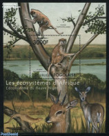 Togo 2011 Ecosystems, Niger Delta, Mint NH, Nature - Animals (others & Mixed) - Monkeys - Togo (1960-...)