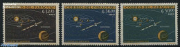Paraguay 1962 Solar System, Airmal 3v, Mint NH, Transport - Space Exploration - Paraguay