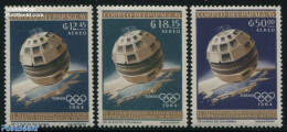 Paraguay 1964 Space Exploration 3v, Airmail, Mint NH, Sport - Transport - Olympic Games - Space Exploration - Paraguay