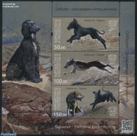 Kyrgyzstan 2016 Traditional Hunting S/s, Mint NH, Nature - Dogs - Hunting - Other & Unclassified