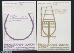 Portugal 1994 Navigators 2 Booklets, Mint NH, Transport - Stamp Booklets - Ships And Boats - Nuovi