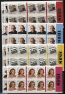 Australia 2013 Australian Music Legends 10 Foil Booklets, Mint NH, Performance Art - Unused Stamps