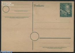 Germany, Federal Republic 1949 Postcard 10pf, Unused Postal Stationary - Postkaarten - Ongebruikt