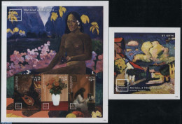 Saint Kitts/Nevis 2016 Paintings, Gauguin, Kandinsky 2 S/s, Mint NH, Art - Modern Art (1850-present) - Paintings - Pau.. - Other & Unclassified