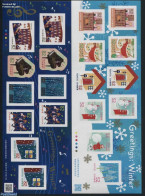 Japan 2016 Winter Greetings 2 S-a Booklets, Mint NH, Health - Performance Art - Various - Food & Drink - Music - Music.. - Unused Stamps