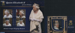 Guyana 2015 Queen Elizabeth Longest Reigning Monarch 2 S/s, Mint NH, History - Kings & Queens (Royalty) - Familles Royales