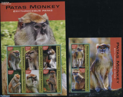 Ghana 2016 Patas Monkey 2 S/s, Mint NH, Nature - Monkeys - Other & Unclassified