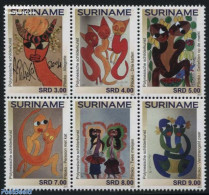Suriname, Republic 2017 Polynesian Paintings 6v [++], Mint NH, Art - Paintings - Suriname