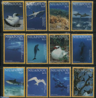 Niuafo'ou 2016 Ocean Wildlife 12v, Mint NH, Nature - Birds - Fish - Sea Mammals - Shells & Crustaceans - Sharks - Poissons