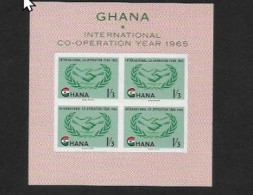 1965 International Co-operation Year. BF Mint - Ghana (1957-...)