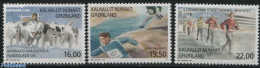 Greenland 2017 Sports 3v, Mint NH, Nature - Sport - Dogs - Athletics - Sport (other And Mixed) - Ungebraucht
