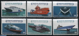 Cuba 2016 Modern Ships 6v, Mint NH, History - Science - Transport - Netherlands & Dutch - Energy - Ships And Boats - Nuovi