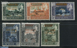 Aden 1967 Definitives, Astronauts Black Overprints 6v, Mint NH, Transport - Space Exploration - Autres & Non Classés