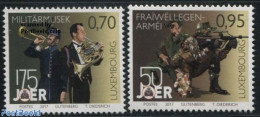 Luxemburg 2017 Military 2v S-a, Mint NH, History - Performance Art - Various - Militarism - Music - Musical Instrument.. - Ungebraucht