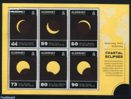 Alderney 2017 Coastal Eclipses S/s (Thermochromic Ink), Mint NH, Science - Astronomy - Astrologie