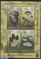 Kyrgyzstan 2017 KEP, Edible Mushrooms S/s, Mint NH, Nature - Mushrooms - Mushrooms