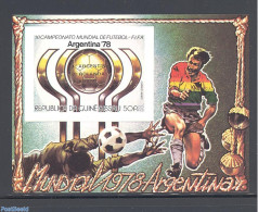 Guinea Bissau 1978 Football Winners S/s, Imperforated, Gold Overprint, Mint NH - Guinea-Bissau