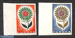 Monaco 1964 Europa Cept 2v Imperforated, Mint NH, History - Europa (cept) - Neufs