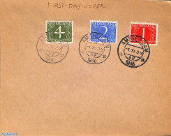 Netherlands 1946 Definitives 1c,2c,4c First Day Cover 01-09-1946, First Day Cover - Lettres & Documents