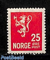 Norway 1925 25o, Stamp Out Of Set, Unused (hinged) - Ongebruikt