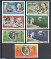Togo 1971 Apollo 14, Moonlanding 7v, Imperforated, Mint NH, Transport - Space Exploration - Togo (1960-...)