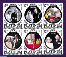 New Zealand 2017 Queen Elizabeth II, Platinum Wedding Anniversary S/s, Mint NH, History - Kings & Queens (Royalty) - Ongebruikt