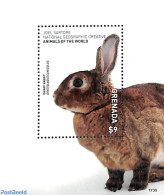 Grenada 2017 Dwarf Rabbit S/s, Mint NH, Nature - Animals (others & Mixed) - Rabbits / Hares - Autres & Non Classés