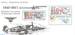 France 2017 World War II, Special S/s, Mint NH, History - Transport - World War II - Aircraft & Aviation - Unused Stamps